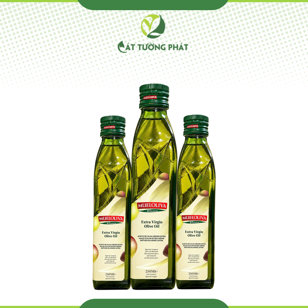 Dầu Ô Liu Extra Virgin Mueloliva 250ml - Chai Thuỷ Tinh